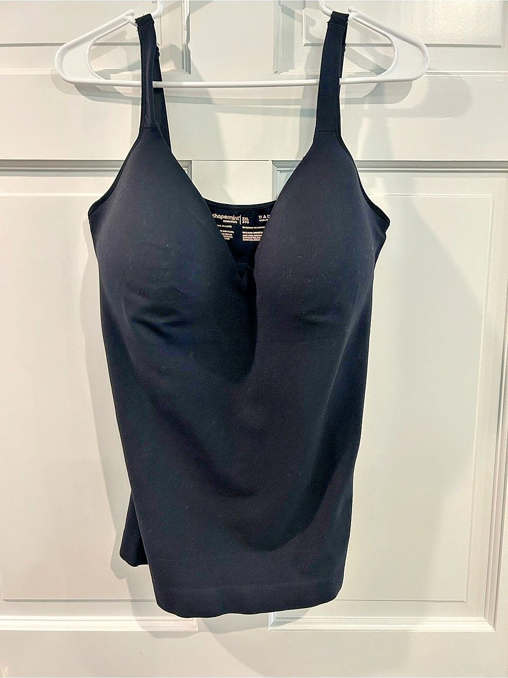 Shapermint Sweetheart Built-In Bra Shaper Cami Black 3XL